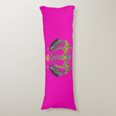 De koninklijke kroon met de vogel-voltallige piloo lichaamskussen (Voorkant Verticaal)