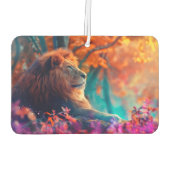 De koninklijke leeuw in betoverd bos luchtverfrisser (Achterkant)