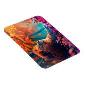 De koninklijke leeuw in betoverd bos magneet (Rechterzijde)