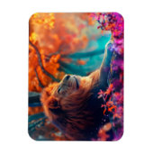 De koninklijke leeuw in betoverd bos magneet (Verticaal)