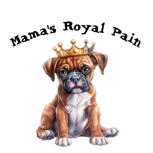 De koninklijke pijn van Boxer Mama T-shirt