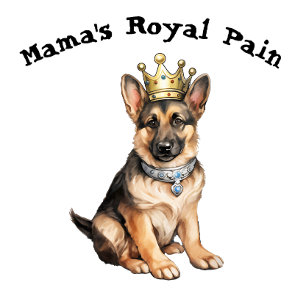 De koninklijke pijn van de Duitse herder Mama T-shirt