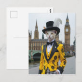 De koninklijke Sphynx in zijn onstuimige pak bij h Briefkaart (Voorkant / Achterkant)