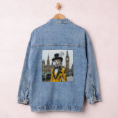 De koninklijke Sphynx in zijn onstuimige pak bij h Denim Jacket (Hangar)