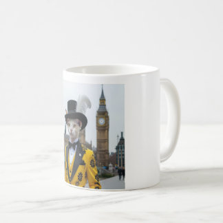 De koninklijke Sphynx in zijn onstuimige pak bij h Koffiemok