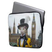 De koninklijke Sphynx in zijn onstuimige pak bij h Laptop Sleeve (Voorkant Links)