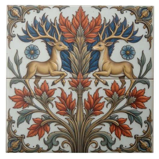 De koninklijke stadia van de Glade Tegeltje (Voorkant)