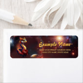 De koninklijke sterrenslang van het universum. etiket (Insitu)