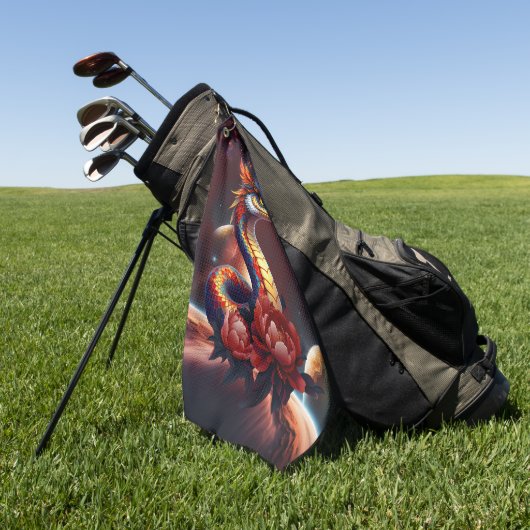 De koninklijke sterrenslang van het universum. golfhanddoek (Groen)