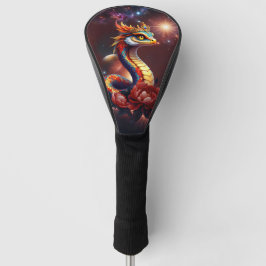 De koninklijke sterrenslang van het universum. golfheadcover