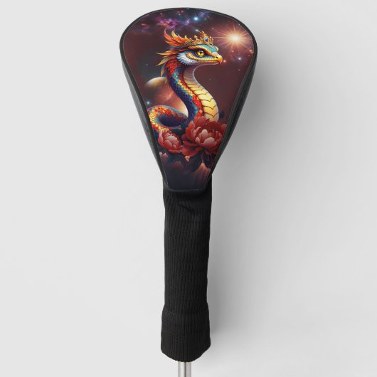 De koninklijke sterrenslang van het universum. golfheadcover (Voorkant)