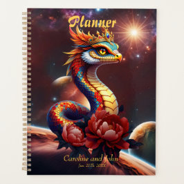 De koninklijke sterrenslang van het universum. planner