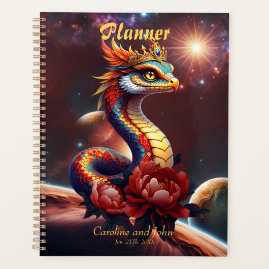De koninklijke sterrenslang van het universum. planner (Voorkant)