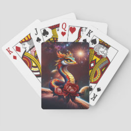 De koninklijke sterrenslang van het universum. pokerkaarten