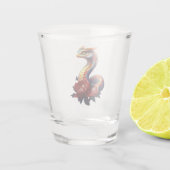 De koninklijke sterrenslang van het universum. shot glas (Achterkant)