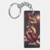 De koninklijke sterrenslang van het universum. sleutelhanger (Voorkant Links)