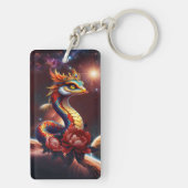 De koninklijke sterrenslang van het universum. sleutelhanger (achterkant)