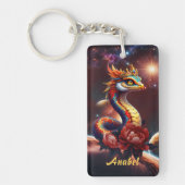 De koninklijke sterrenslang van het universum. sleutelhanger (Voorkant)