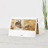 DE KONINKRIJK ( Jonge Hare ) MAGERE EIEREN MET STR Feestdagen Kaart (Achterkant)