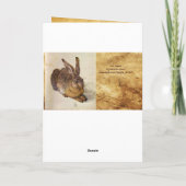 DE KONINKRIJK ( Jonge Hare ) MAGERE EIEREN MET STR Feestdagen Kaart (Achterkant)