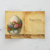 DE KONINKRIJK ( Jonge Hare ) MAGERE EIEREN MET STR Feestdagen Kaart (Binnen)