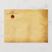 DE KONINKRIJK ( Jonge Hare ) MAGERE EIEREN MET STR Feestdagenkaart (Achterkant)