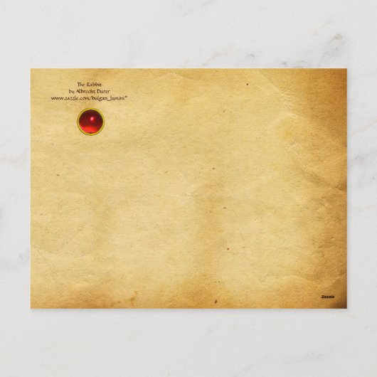 DE KONINKRIJK ( Jonge Hare ) MAGERE EIEREN MET STR Feestdagenkaart (Achterkant)