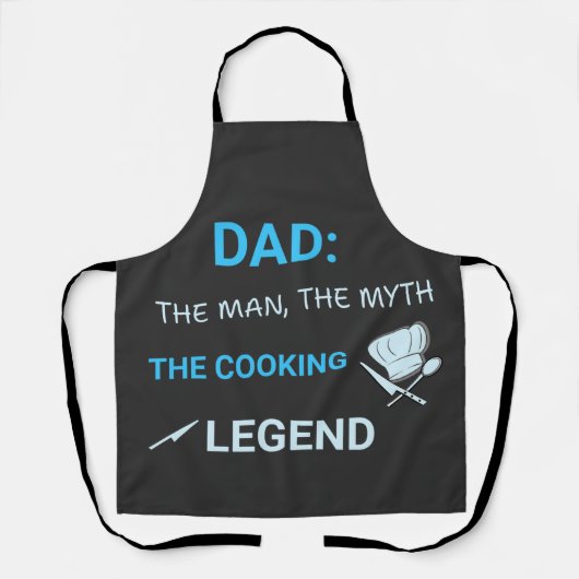 De kooklegende – BBQ & Papa Chef Schort (Voorkant)