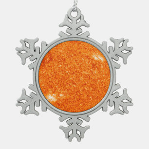De kookzon tin sneeuwvlok ornament