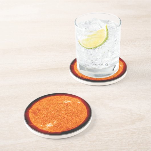 De kookzon zandsteen onderzetter (Zijkant)