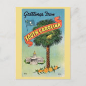 De koolpalm van South Carolina Briefkaart (Voorkant)