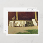 De koolstofhouder (olie op doek) briefkaart (Voorkant / Achterkant)