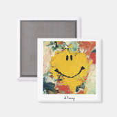 De Kooning Happy Face Magnet (Voorkant / Achterkant)