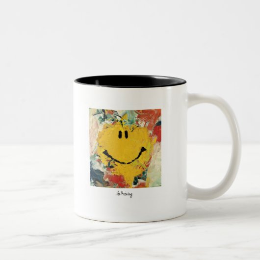 de kooning happy face mok (Rechts)