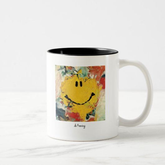 de kooning happy face mok (Rechts)