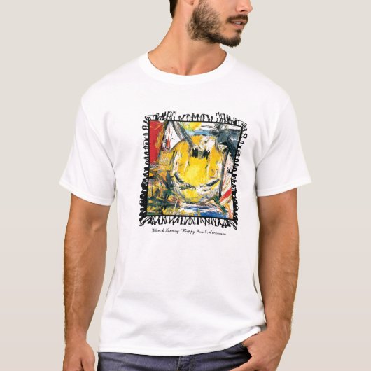 de kooning happy face shirt (Voorkant)