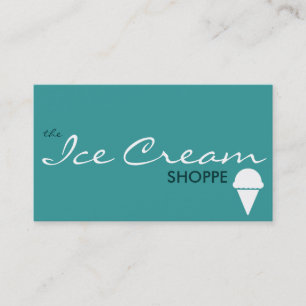 de KOOP VAN ICE CREAM (kleur aanpasbaar) Visitekaartje
