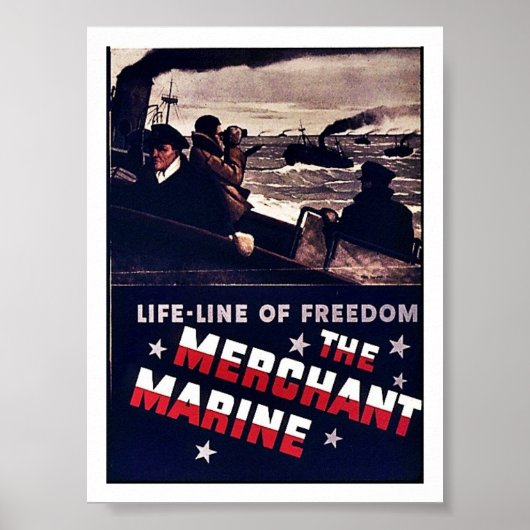 De koopvaardij poster (Voorkant)