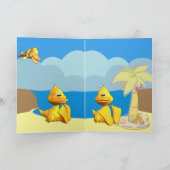 De Koorts van de eend Feestdagen Kaart (Binnen)