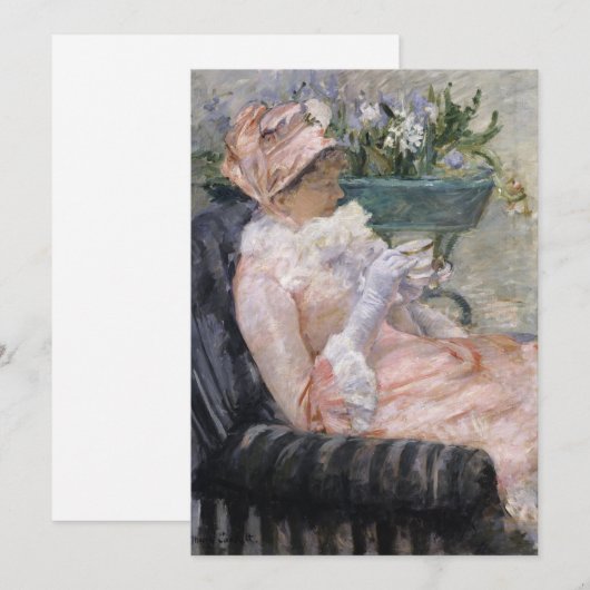 De kop thee | Mary Cassatt (Voorkant / Achterkant)