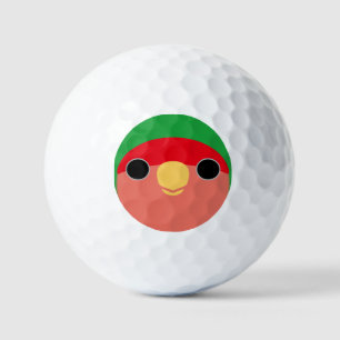 De kop van een gewone perzikkopagapje golfballen