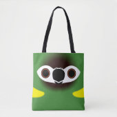 De kop van een goudkraagara tote bag (Voorkant)