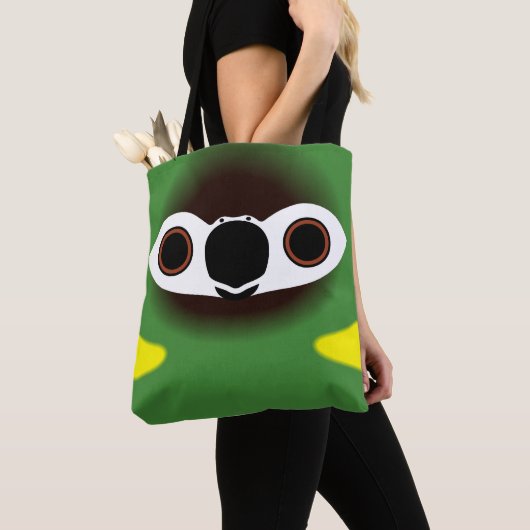 De kop van een goudkraagara tote bag (Dichtbij)