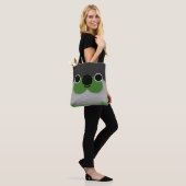 De kop van een groenomzoomde parkiet tote bag (Op model)