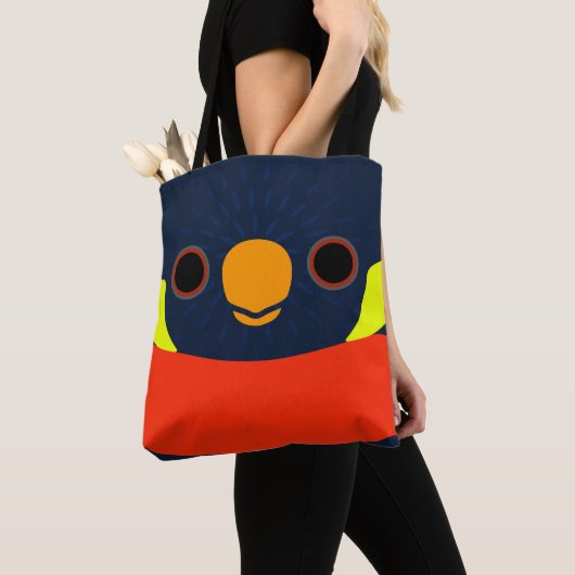 De kop van een Mitchells Lorikeet Tote Bag (Dichtbij)
