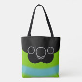 De kop van een Nanday parkiet Tote Bag (Achterkant)