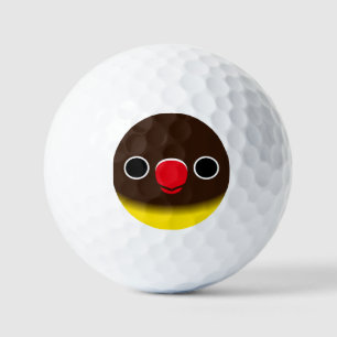De kop van een normale geelnekdwergpapegaai golfballen