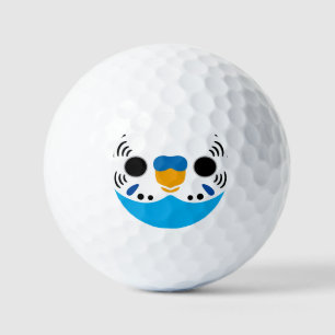 De kop van een normale hemelsblauwe mannelijke gra golfballen