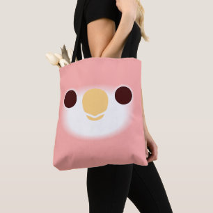 De kop van een Rubino Bourkeparkiet Tote Bag