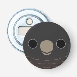 De kop van een vrouwelijke Gang-gang kaketoe Button Flesopener